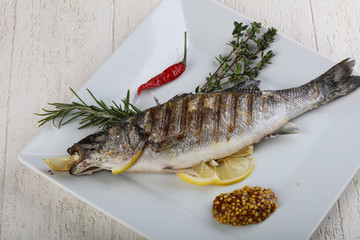 Grilled seabass