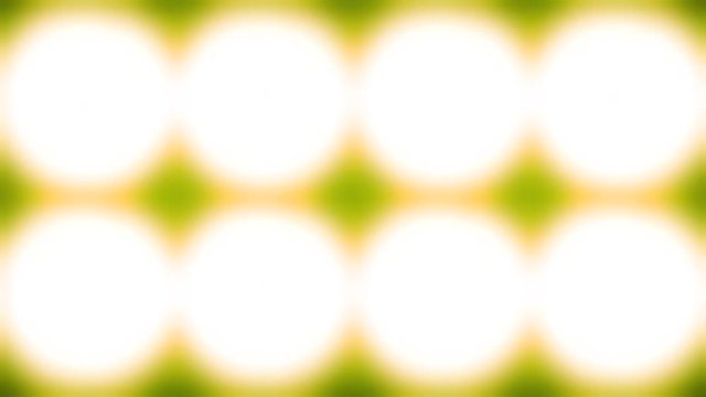 A set of strobing par lights in different patterns. Warm glow in the darkness. 4k.