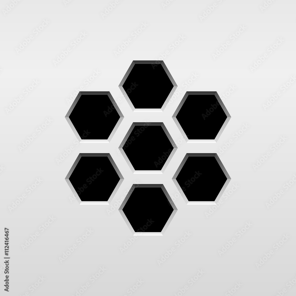 Poster abstract audio speaker template, dynamic with perforated grill pattern and white background for desi