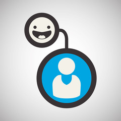 Social media design. Multimedia icon. White background , vector