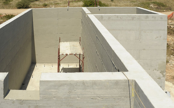 construction of reinforced concrete tub for treatment and purification of waste water