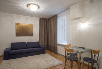 Interior of living room.