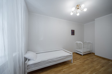 The interior of the bedroom.