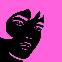 Obrazy na Plexi  Różowa kobieta
