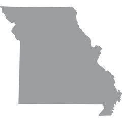 U.S. state of Missouri vector - obrazy, fototapety, plakaty