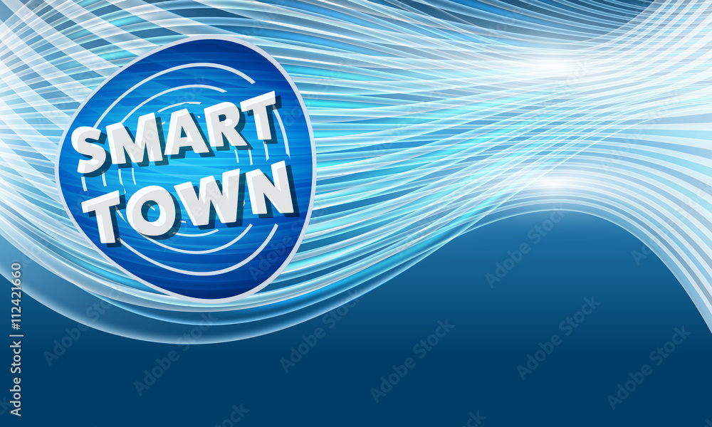 Poster vector modern abstract background with transparent lines and sma