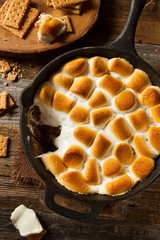 Homemade S'mores Dip with Graham Crackers