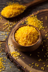 Raw Organic Yellow Saffron Rice