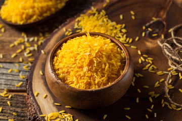 Raw Organic Yellow Saffron Rice