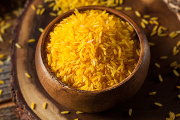 Raw Organic Yellow Saffron Rice