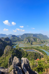 Fototapeta na wymiar Khao Dang view point, Sam Roi Yod national park near Hua Hin, Th