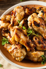 Grilled Lemon Garlic Chicken Wings