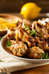Grilled Lemon Garlic Chicken Wings
