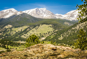 Fototapeta na wymiar Rocky Mountain National Park in Estes Park Colorado