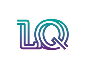 LQ lines letter logo 