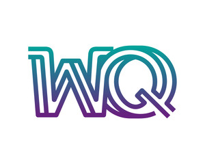 WQ lines letter logo 