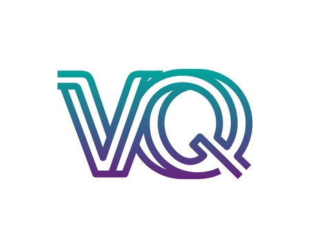 VQ lines letter logo 