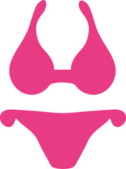 Pink bikini symbol