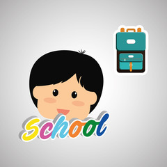 Education design. school icon. isolated illustration , vector