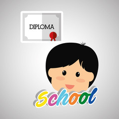 Education design. school icon. isolated illustration , vector