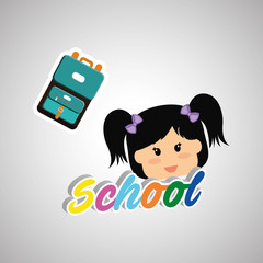 Education design. school icon. isolated illustration , vector