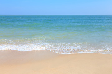 Fototapeta premium Sea wave on sand beach