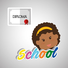 Education design. school icon. isolated illustration , vector