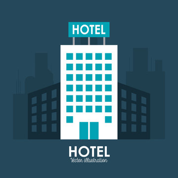 Hotel design. Service icon. Flat illustration , vector