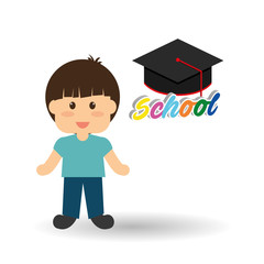 Education design. school icon. isolated illustration , vector