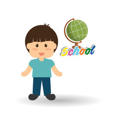 Education design. school icon. isolated illustration , vector