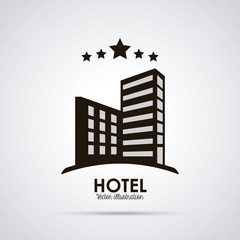 Hotel design. Service icon. Flat illustration