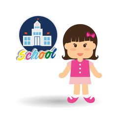 Education design. school icon. isolated illustration , vector