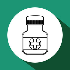 Obraz premium Medical care design. Health care icon. Flat illustration , vector