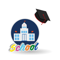 Education design. school icon. isolated illustration , vector