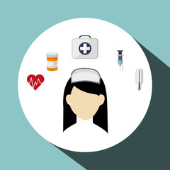 Medical care design. Health care icon. Flat illustration , vector