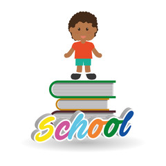 Education design. school icon. isolated illustration , vector