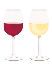 red wine, white wine, wein