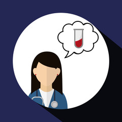 Medical care design. Health care icon. Flat illustration , vector