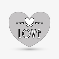 Love design. romantic icon. Colorful illustration, vector