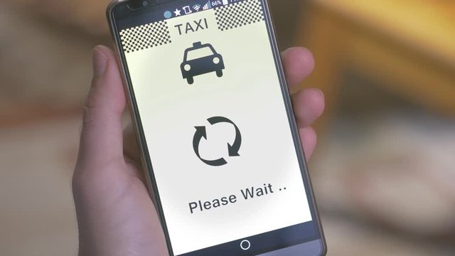 Hail a taxi cab with a smartphone ap