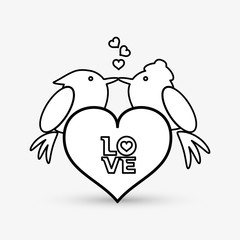 Love design. romantic icon. Colorful illustration, vector