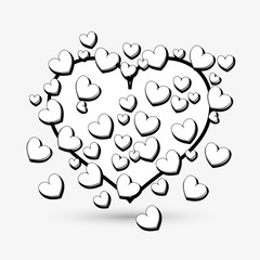 Love design. romantic icon. Colorful illustration, vector