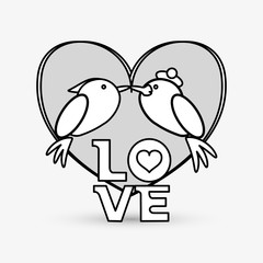 Love design. romantic icon. Colorful illustration, vector