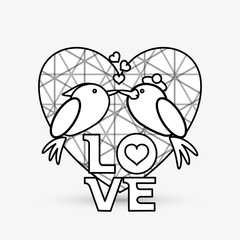 Love design. romantic icon. Colorful illustration, vector