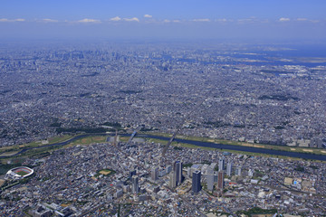 武蔵小杉上空／Aerial view