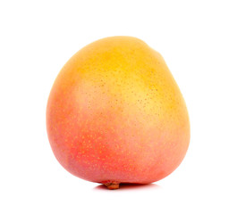 Ripe mango isolated on the white background