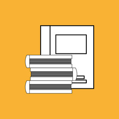 office design. supply icon. Isolated illustration , editable vector