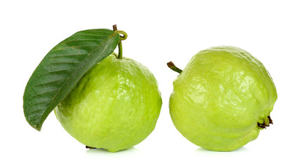 Guava fruit isolated on the white background