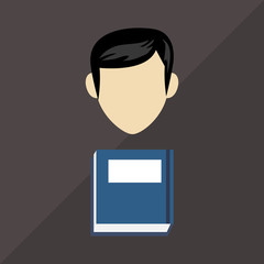 Social media design. person icon. colorful illustration , vector