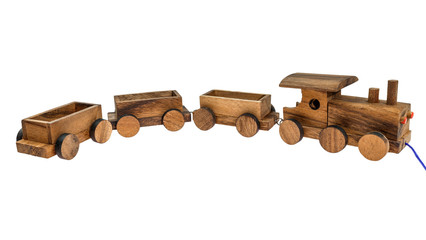 Wooden toy train